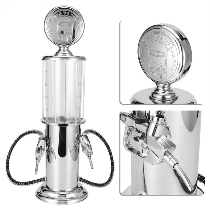 Biertapmachine met 2 spuitmonden Barware Vloeistof Drank Wijn Pomp Container Barbenodigdheden white