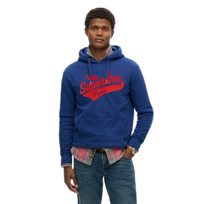 Superdry - Flyers Script hoodie - Heren - Hoodies