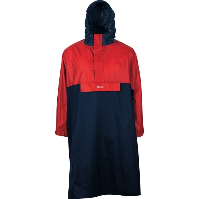 Pro-x Elements Regenponcho Davos Polyamide Navy/rood Maat Xs/s
