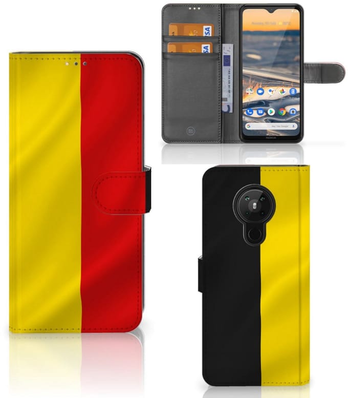 Nokia 5.3 Bookstyle Case Belgische Vlag