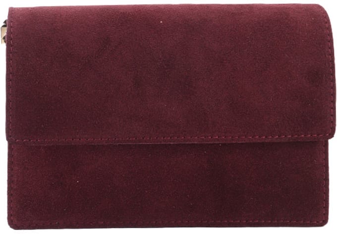 Giuliano lederen schodertas Elowen - Suede - Made in Italy - Bordeaux