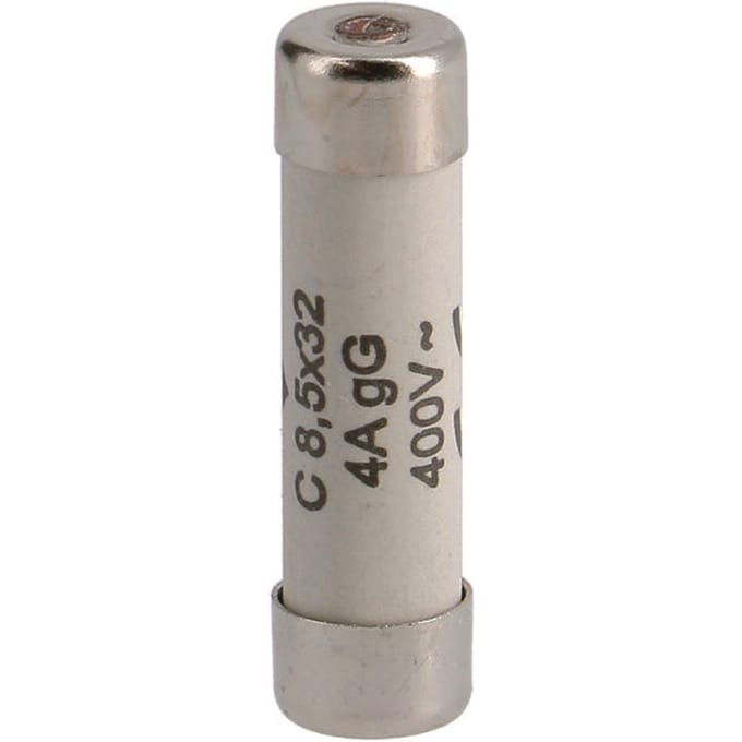 Hager Cilinderzekering 4A 8.5x32mm Type C 400V - L8532C04 [10 Stuks]