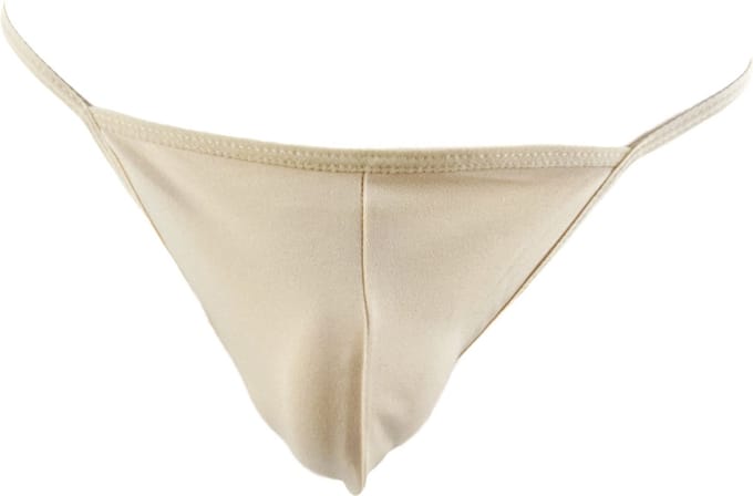 BamBella ® - ondergoed - maat Onesize S M L - String Bruin heren onderbroek kruis kant mannen
