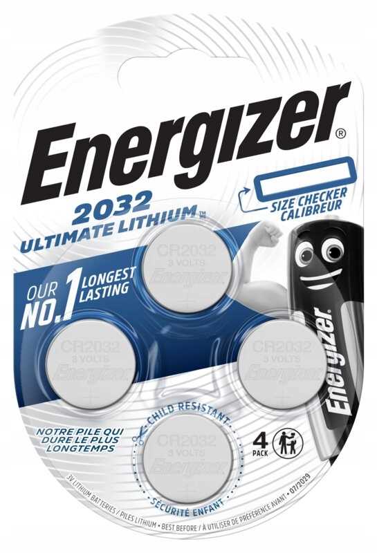 Energizer Ultimate Lithium Batterij Cr 2032 4 Stuks