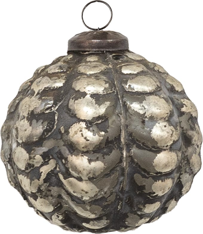 Clayre & Eef Kerstbal Overig Ø 6 cm Bruin Glas Kerstballen