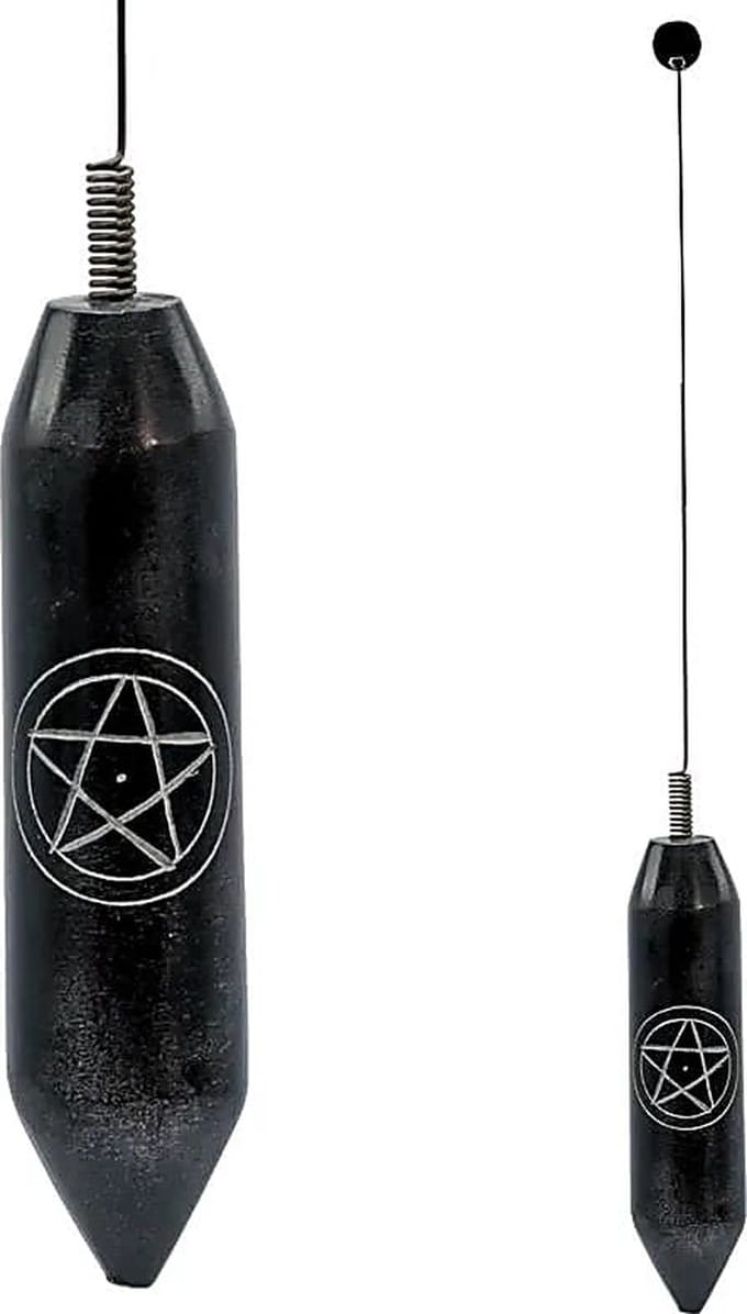 Biotensor met verenstalen spriet - Pentagram - 29cm - Staal
