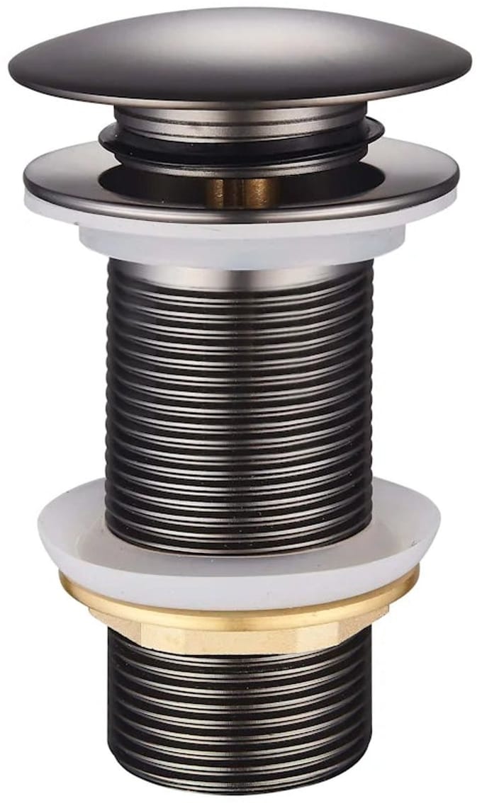 DutchLine Afvoerplug - Extra Lange Clickwaste 10cm – Gunmetal