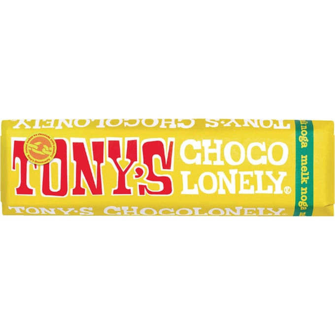 Tony's Chocolonely chocoladereep Melk Noga - 1 x 47 gram