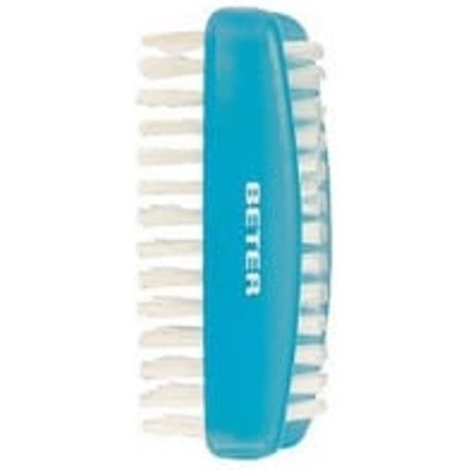 Beter - NAGELBORSTEL dubbele nylon haren grijs 1 st - -