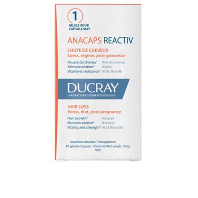 Anacaps Reactiv Reactieve Haargroei Voedingssupplement 30 Stuks