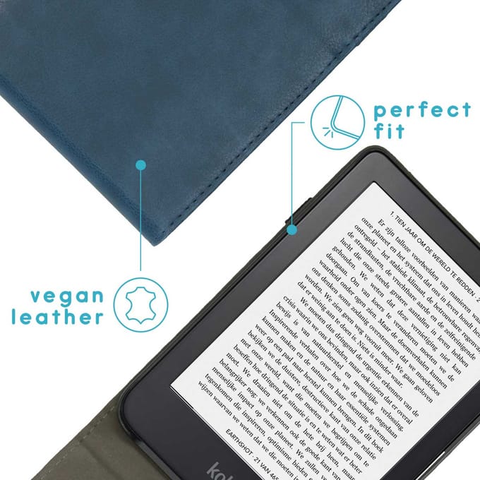 imoshion Stand Flipcase voor de Kobo Clara 2E / Tolino Shine 4 - Donkerblauw