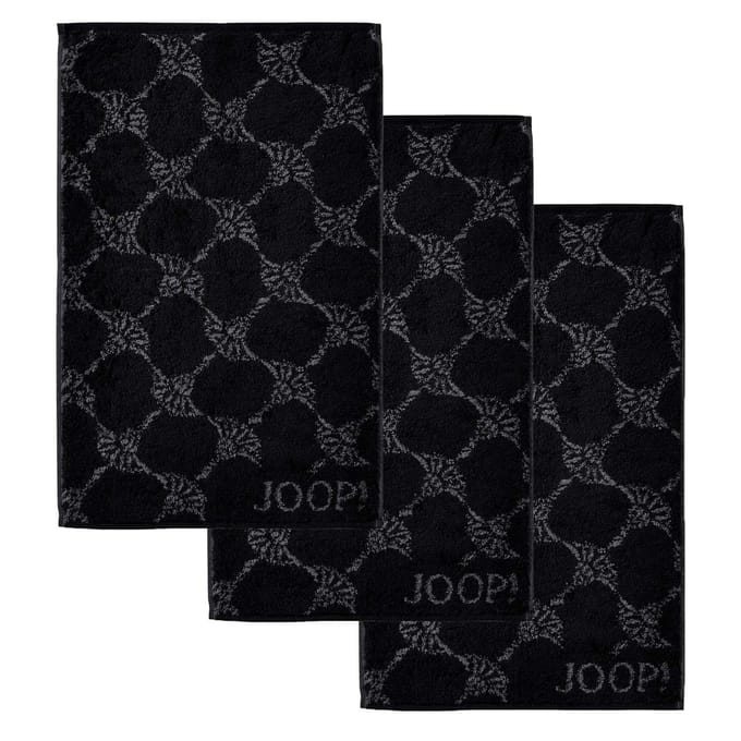 JOOP! Gastendoekje Classic Frottier Een maat, 30x50 Set van 3
