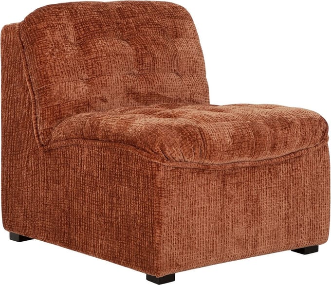 MUST Living fauteuil Liberty - Glamour cinnamon - 75x67x85 cm