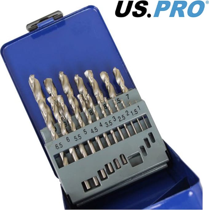 Metaal Borenset HSS-G 1 mm tot 10 mm 19-delig
