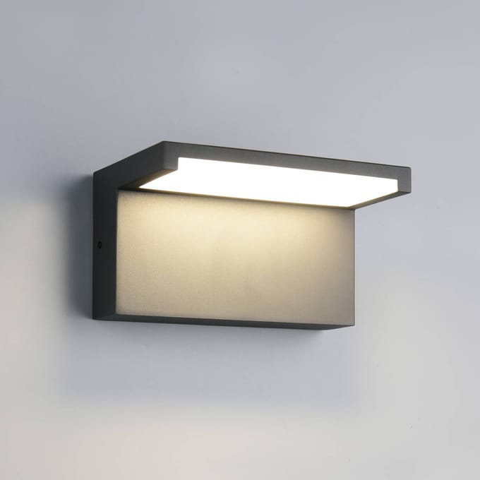 Trio Lighting LED buiten wandlamp Ravi, antraciet, breedte 18 cm metaal IP65