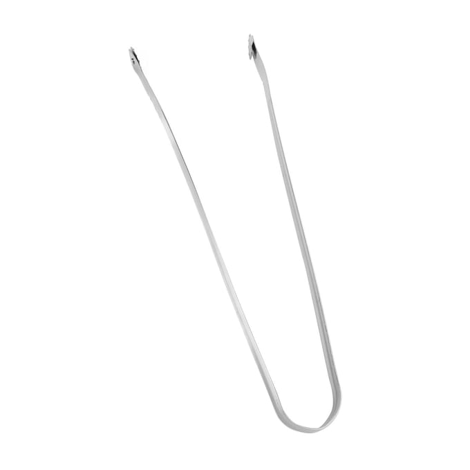 BBQ Worst Draaitang RVS Lange Handgreep Anti-Slip Worst Grilltang voor Bacon white