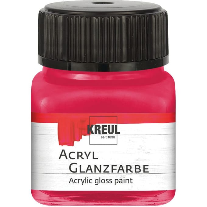 KREUL Acrylglansverf, 20 ml - Donderrood