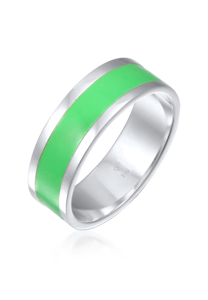 KUZZOI - Ring - Heren Band Basic Geo Email Casual in 925 Sterling Zilver - Heren