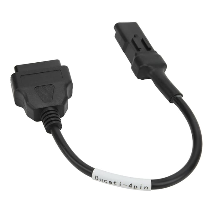 4-pins motorfiets diagnoseconnector Professionele OBD-adapterkabel Vervanging voor Ducati black