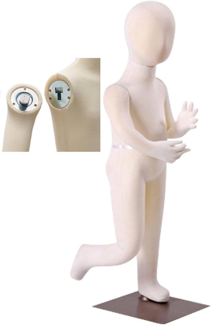 Kindermannequin Met Buigbare Benen - Paspop Kinderen - Kleding Maken - Speldbaar PU-schuim - 68 cm - Niet gespecificeerd