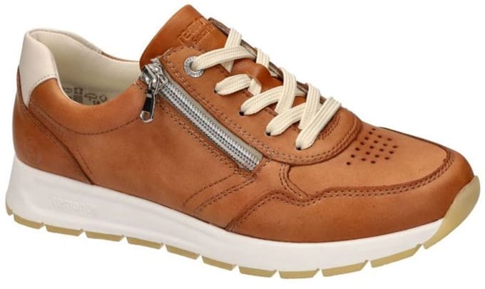 Remonte -Dames - cognac/caramel - sneakers - maat 42
