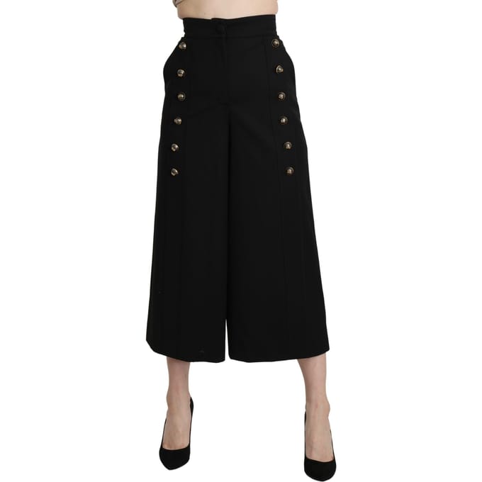 Dolce Gabbana Culottes Hoge Taille Brede Pijpen