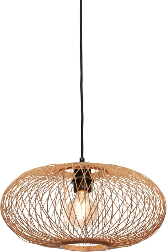 GOOD&MOJO Hanglamp Cango - Bamboe - Ø40cm - Bohemian - Hanglampen Eetkamer, Slaapkamer, Woonkamer
