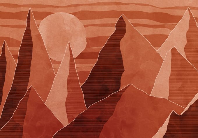 Fotobehang Desert Mile - Meerkleurig - 2,80m X 400cm