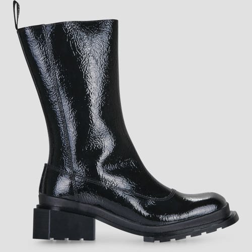 Laarzen met hakken Dr. Martens Maybole High Boot Black Crinkle Patent