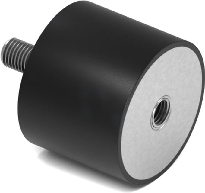 Rubbermagazijn - Trillingsdemper - Type B - 50x40mm - M10 - Set 10 stuks