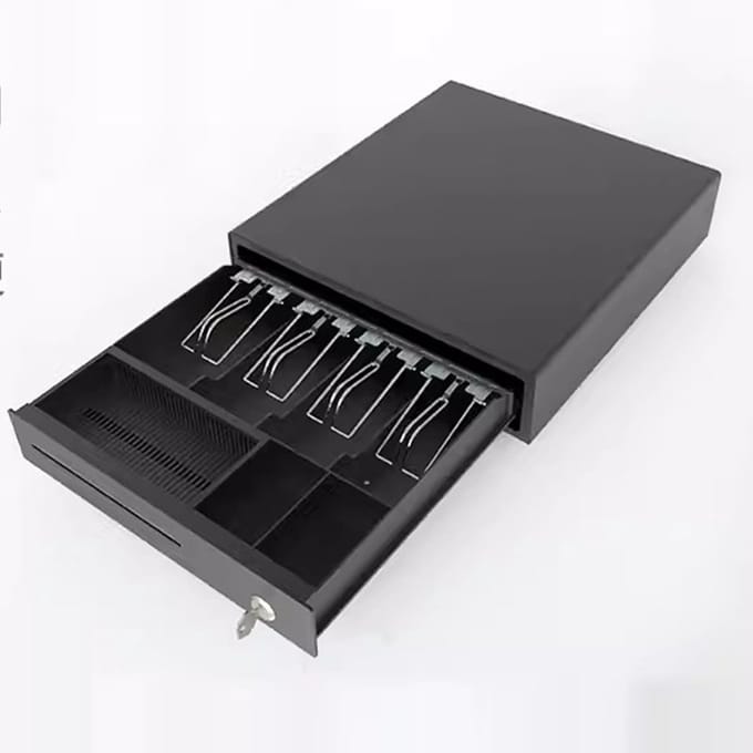 Kassalade - Geldlade - Winkel Kassasysteem - Robuuste Constructie - 33x37x8cm - Zwart