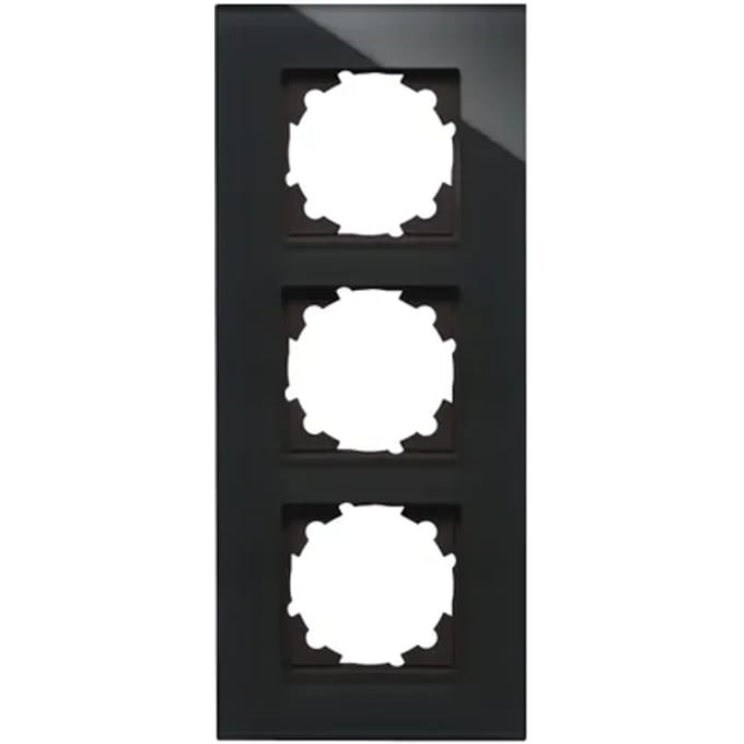 Kopp Afdekraam Athenis 3-voudig Glas Zwart