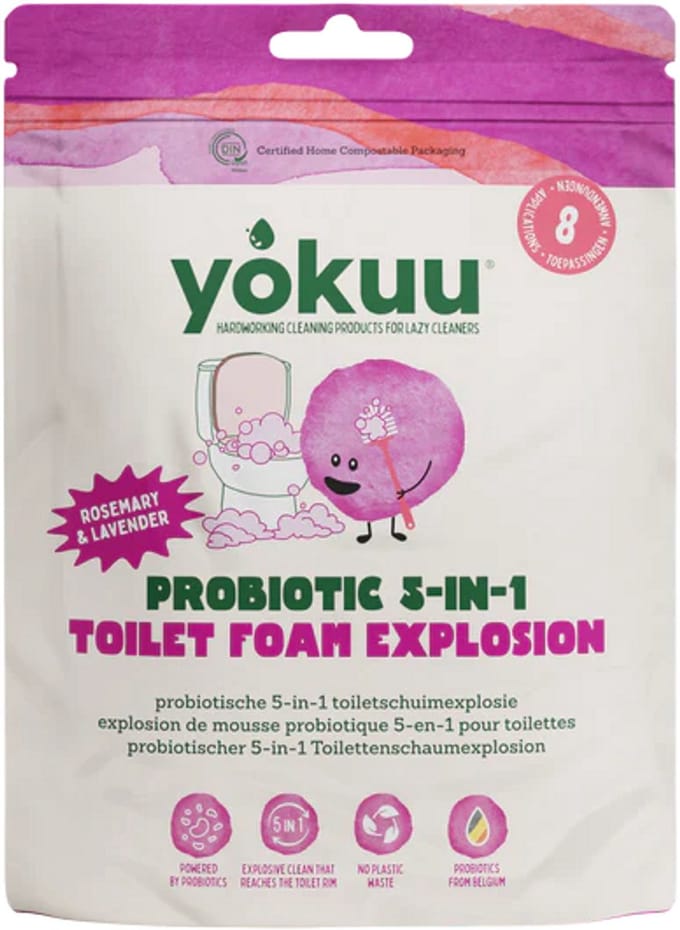 YOKUU WC Foam Explosion - Toiletreiniger - 800 Gram - Rozemarijn & Lavendel - Toiletschuim Explosie - Zero Waste Poetsmiddel