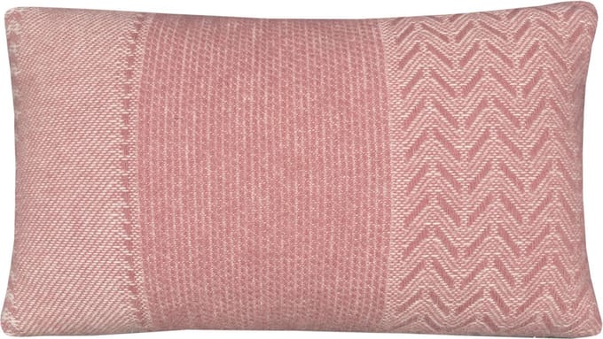 Uptown wool cushion pink rectangle
