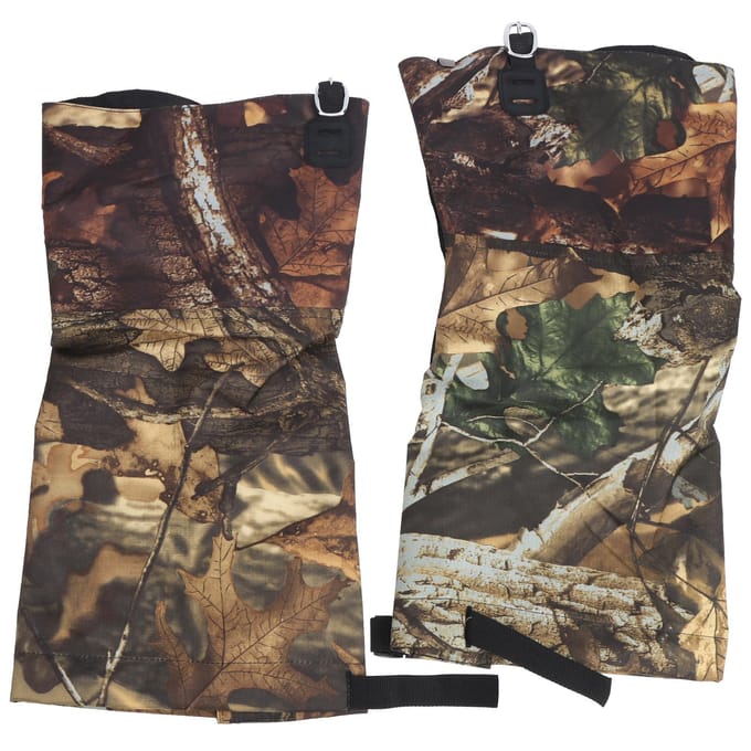 2-delige Set Waterdichte Sneeuw Gaiters voor Buiten Camouflage Hoge Legging Cover Laars voor Kamperen Gedroogde Bladeren Camouflage (XL)