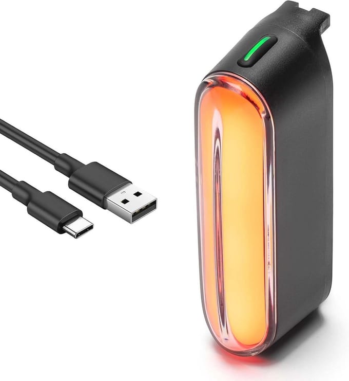 Fietsachterlicht met Remsensor - Oplaadbaar, Magnetische Installatie, 7 LED-Modi en IPX6 Waterdicht