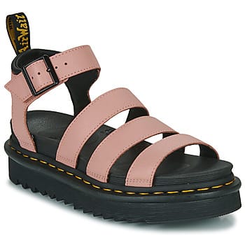 Sandalen met sleehak Dr. Martens BLAIRE PEACH BEIGE PISA