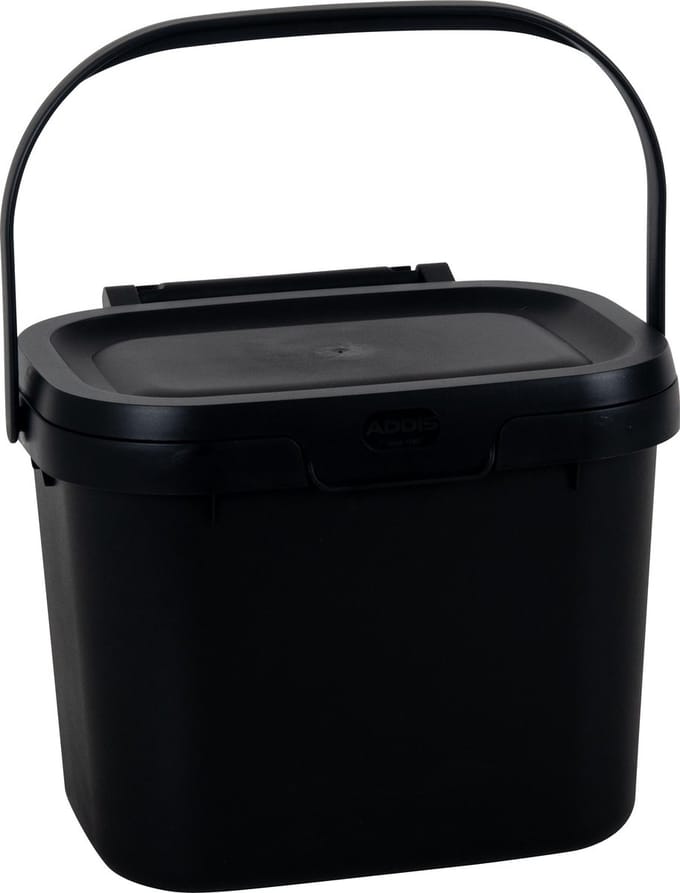 Keuken Caddy 4,5 liter - Afvalbakje - Keuken afvalbakje - Zwart