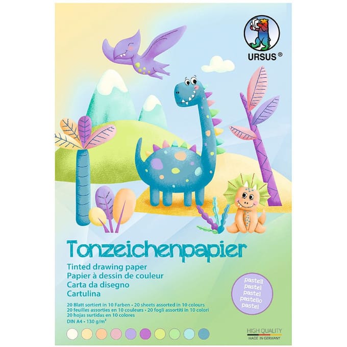 Gekleurd papier-Blok "Pastel"
