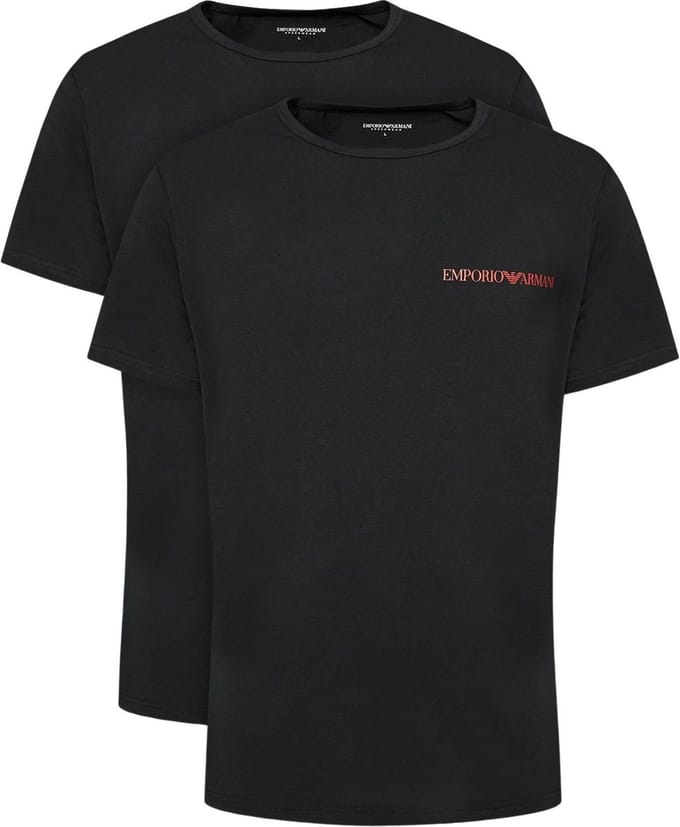 Emporio Armani Core Logo Crew Shirts Heren (2-pack) - Maat S