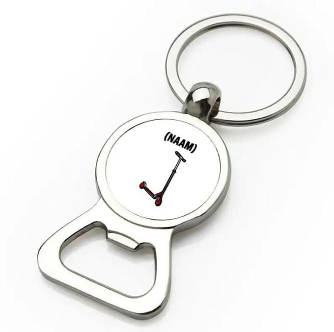 Akyol - step met eigen naam flesopener - Sport - skaters - skaten - 9 bij 3 cm