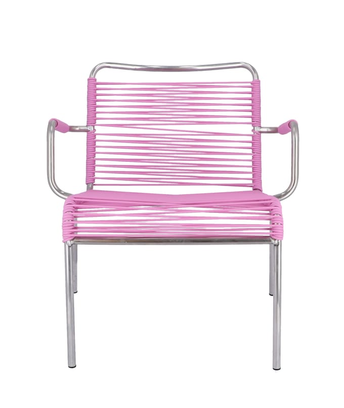 Jan Kurtz Mya Spaghetti loungestoel - roze