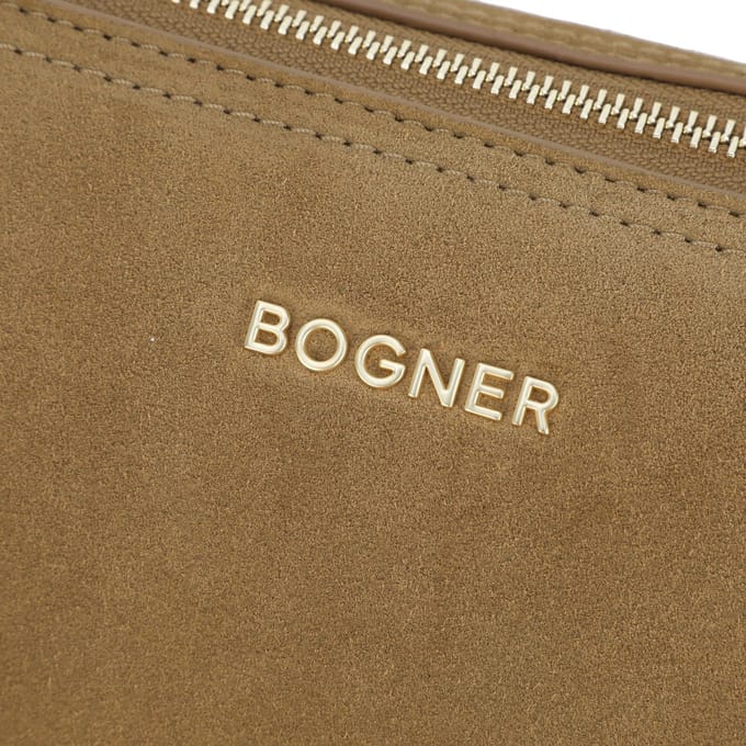 Bogner Schoudertas Banff Frisé Gulia Shoulderbag Light Brown Lichtbruin