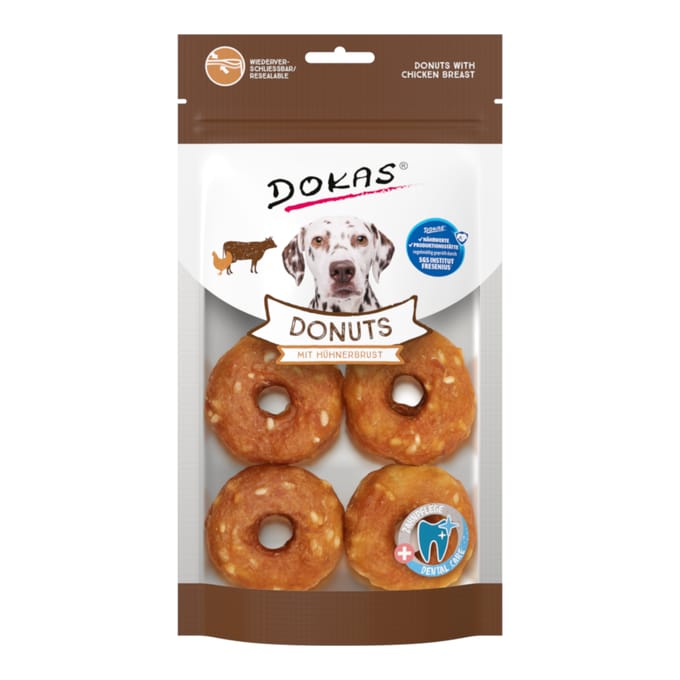 160g Dokas donuts met kipfilet hondensnacks