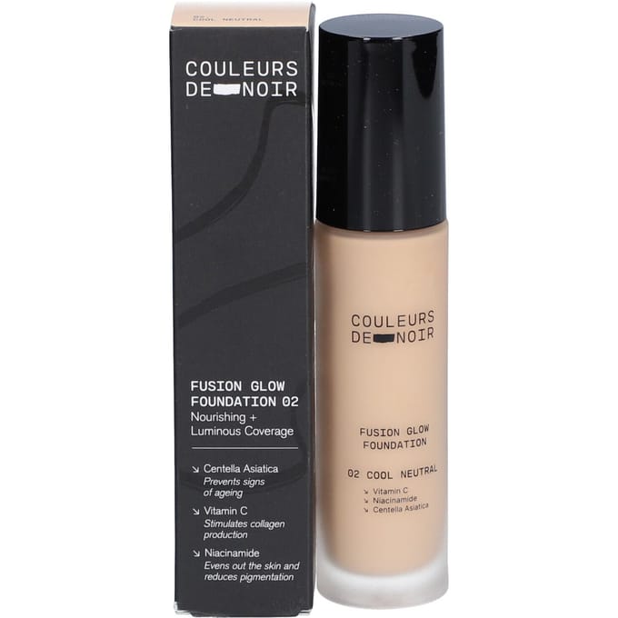 Les Couleurs De Noir Fusion Glow Foundation 02 Cool Neutral 30ml