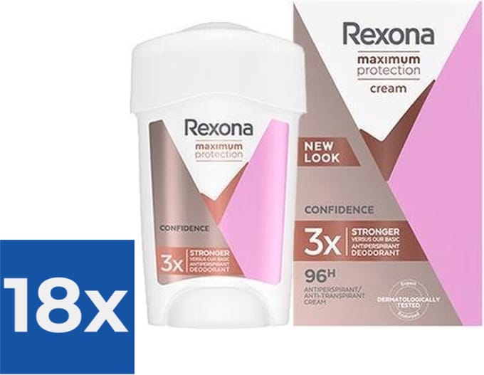 Rexona Maximum Protection - Deodorant - Stick - Confidence - 45ml x 18