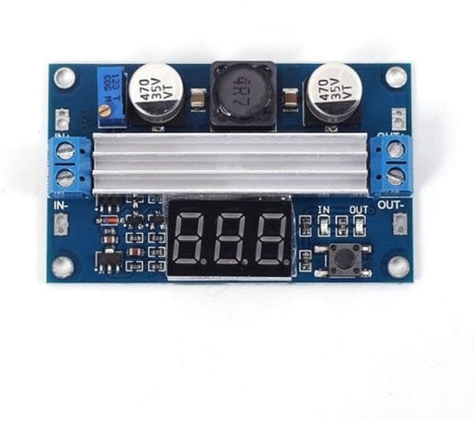 OTRONICÂ® DC-DC High Power Adjustable Step-up Module 3.0~35V to 3.5~35V 100W with Digital Display Voltmeter