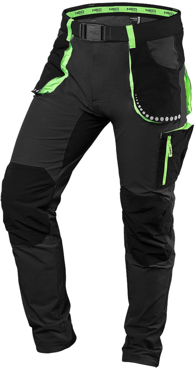 NEO PREMIUM - Werkbroek - 4 Way Stretch - Zwart - Maat M