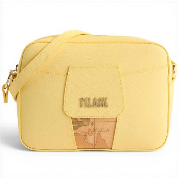 Alviero Martini 1 Classe Bloom City vrouw geel leer Pastel reporter tas