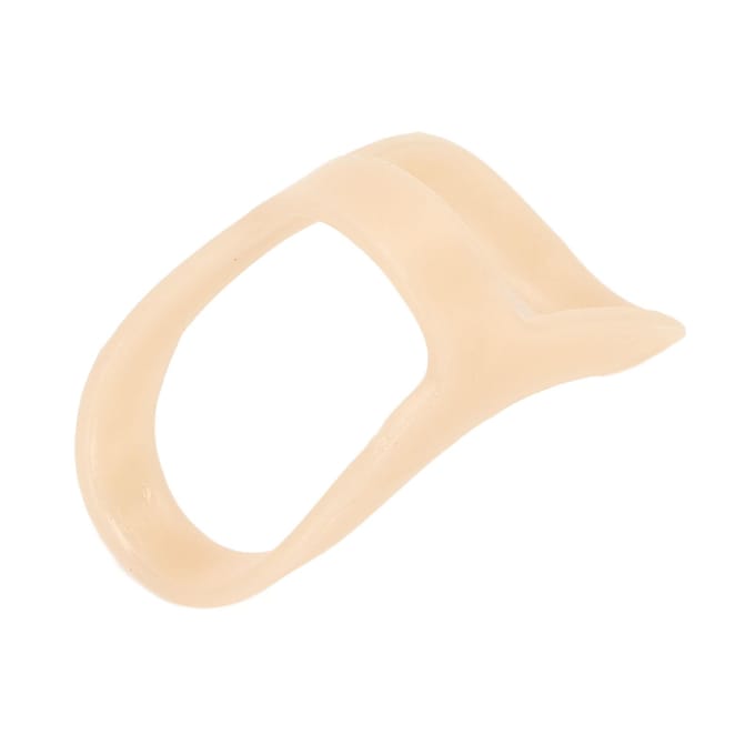 Vingerspalk Waterdicht Ademend Multifunctionele Steunbeschermer Vingerbrace voor Trigger Gebogen 0.81in Inner Diameter white
